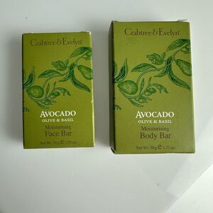 Crabtree & Evelyn Avocado, Olive & Basil Face & Body Bar Soap